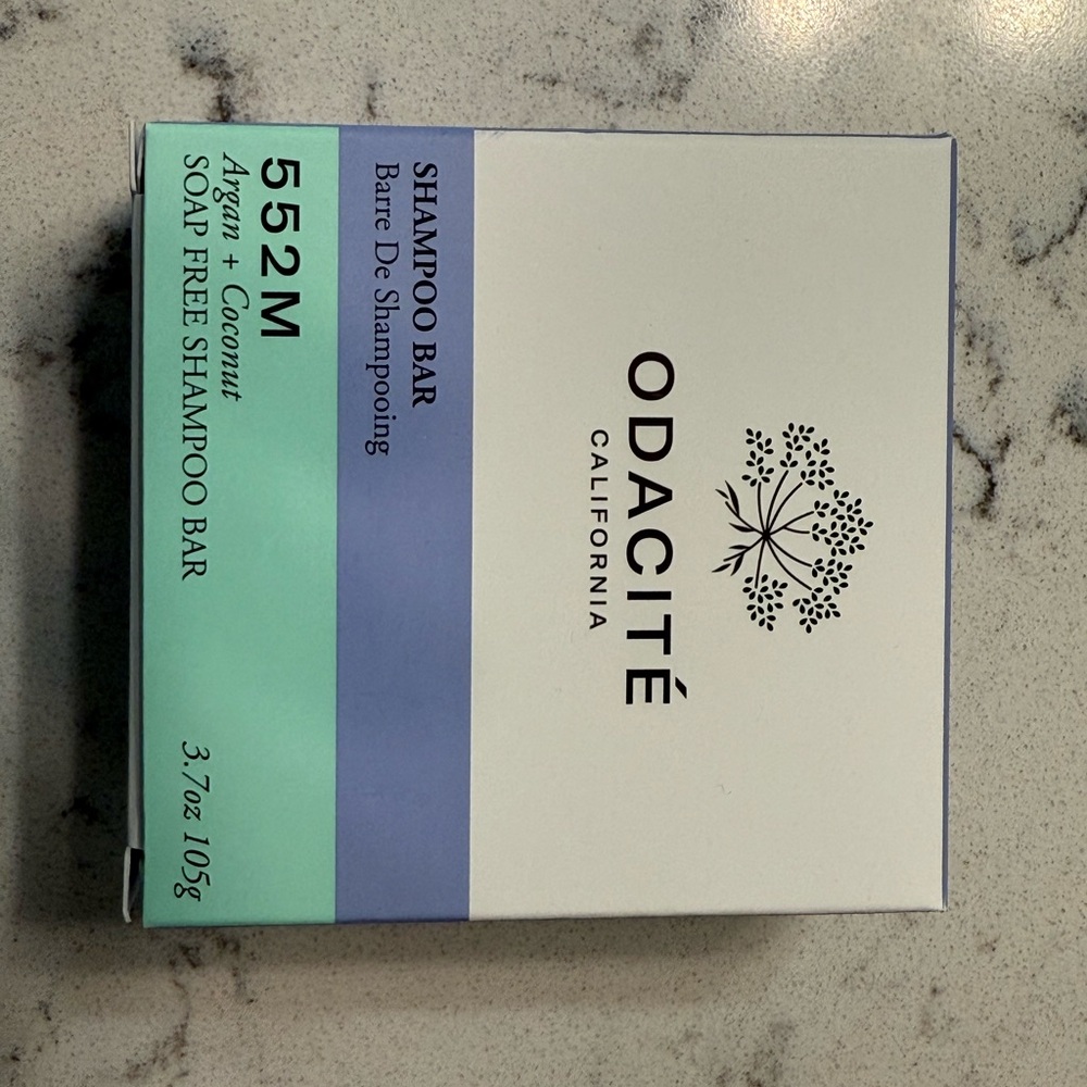 Argan + Coconut Shampoo Bar - White and Mint